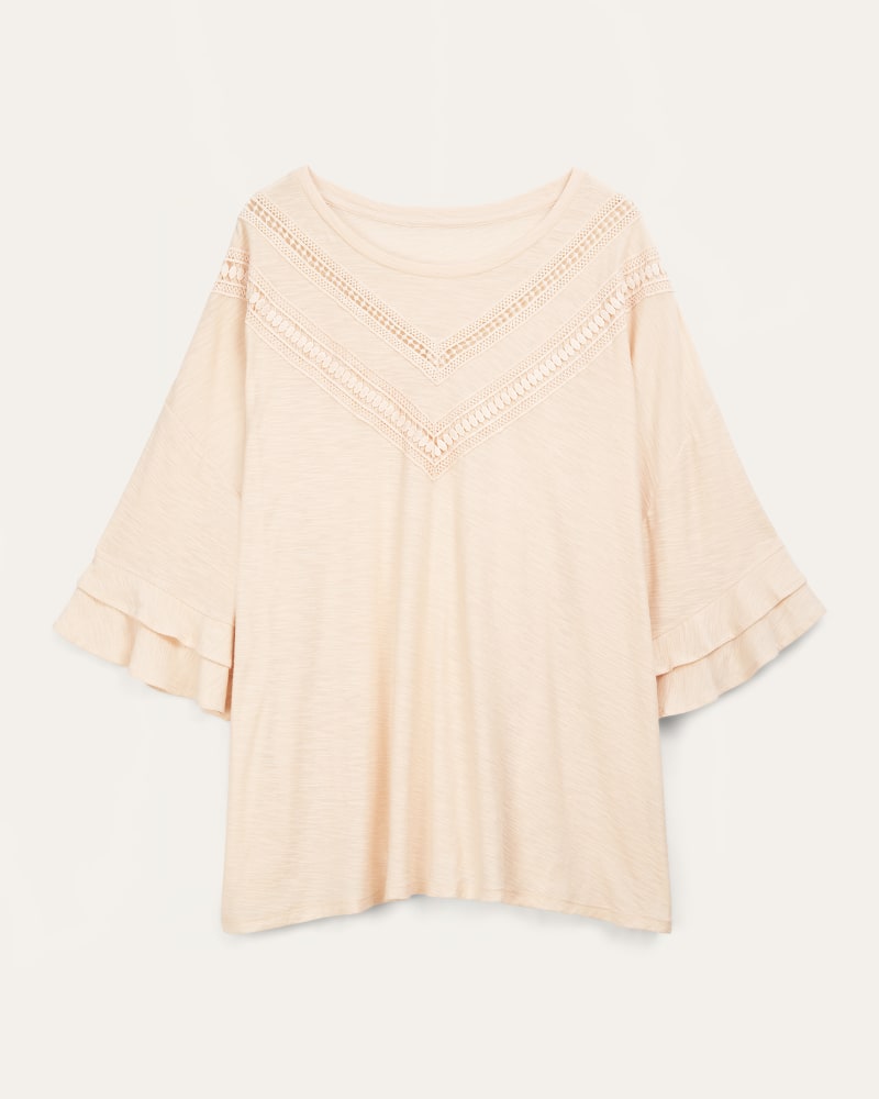 Front of plus size Trinity Flutter Sleeve Top by Philosophy | Dia&Co | dia_product_style_image_id:202187